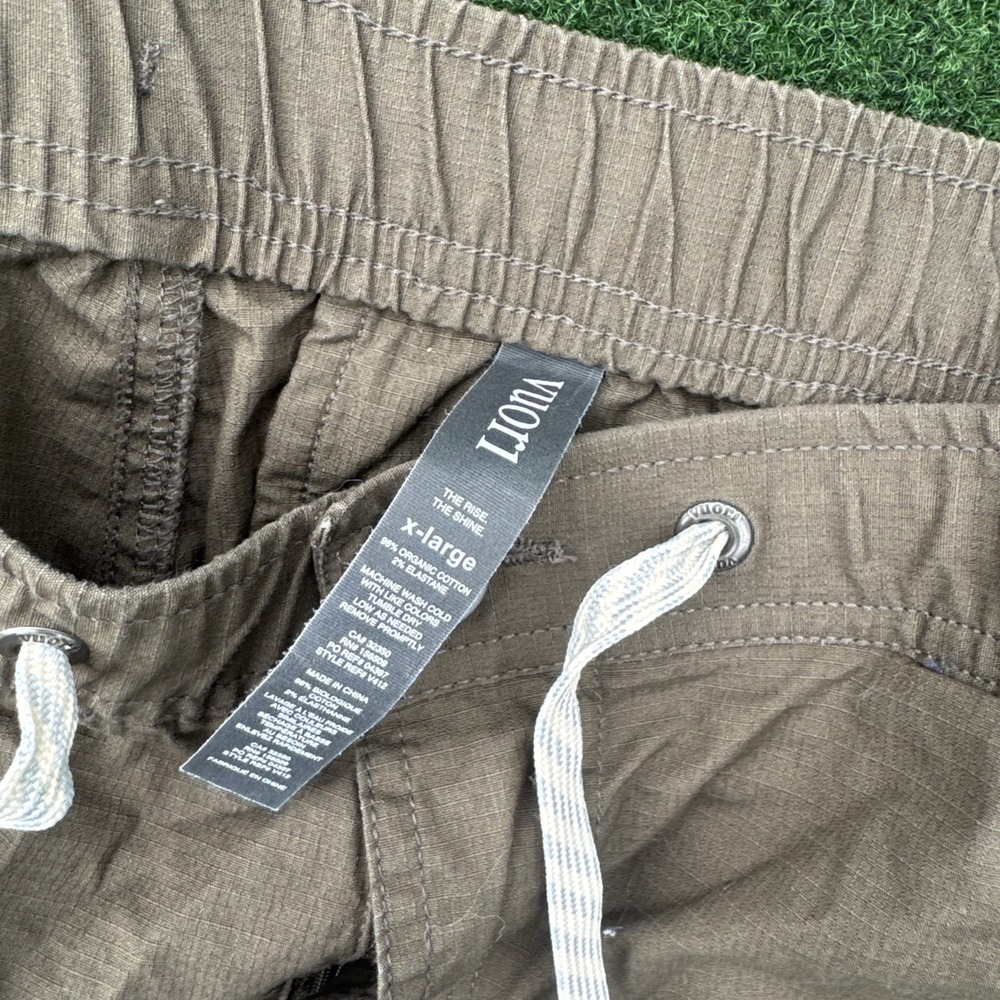 Vuori Ripstop Pants Cotton Charcoal Gray Drawstring Women's Hiking Outdoors XL - Picture 5 of 9